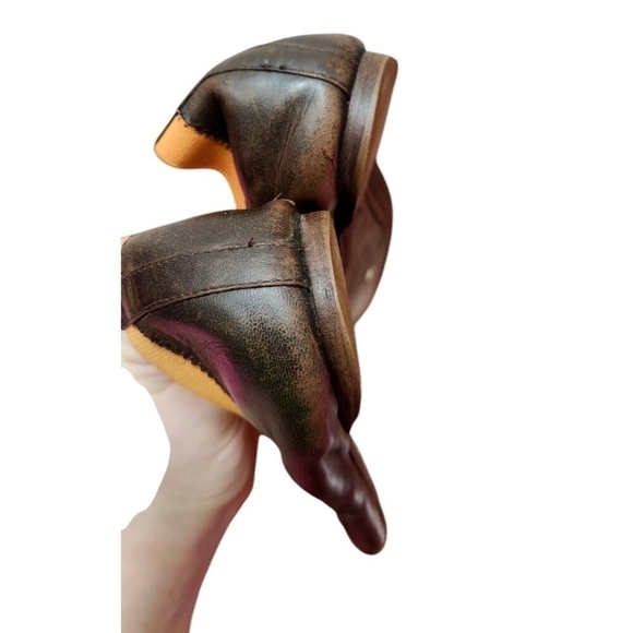 Tory Burch brown and orange ballet flats. Size 7.5 - Picture 6 of 9